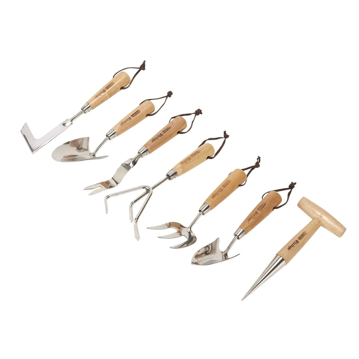 Draper Heritage Stainless Steel Garden Tool Set with Ash Handles (7 Piece) 09000 White Rose Tools