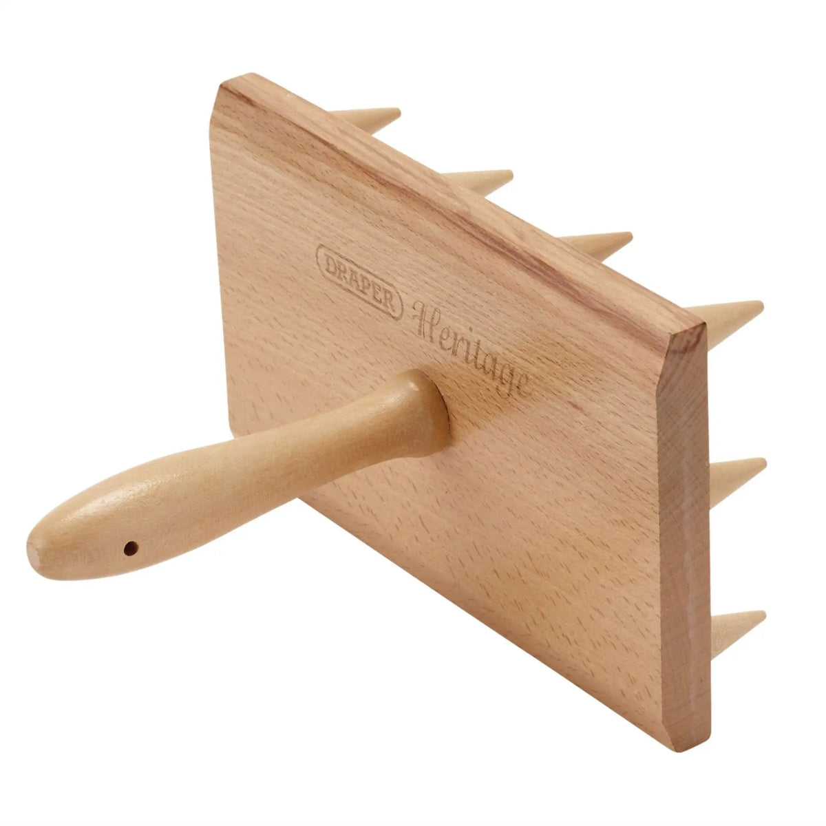 Draper Heritage Wooden Multi-Seed Tray Dibber with 12 Prongs 120mm x 200mm 09003 White Rose Tools