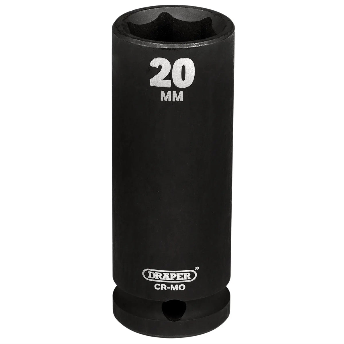Draper Hi-TORQ® Deep Impact Socket 1/2" Sq. Dr. 20mm 20191 White Rose Tools