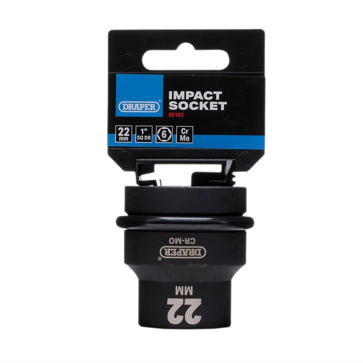 Draper Hi-TORQ® Impact Socket 1" Sq. Dr. 22mm 05103 White Rose Tools