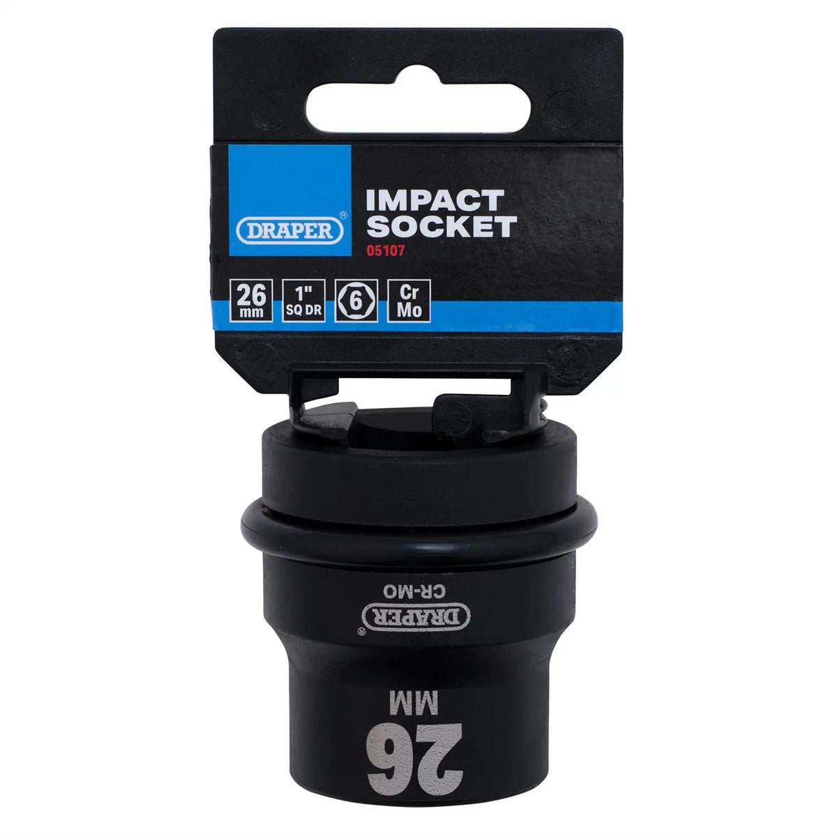 Draper Hi-TORQ® Impact Socket 1" Sq. Dr. 26mm 05107 White Rose Tools