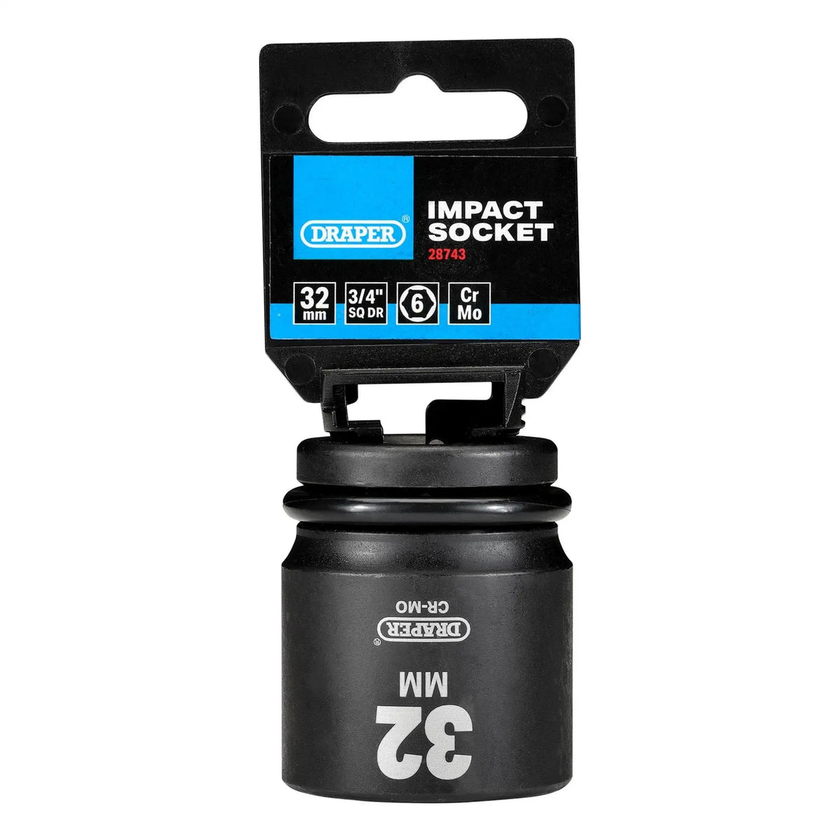 Draper Hi-TORQ® Impact Socket 3/4" Sq. Dr. 32mm 28743 White Rose Tools