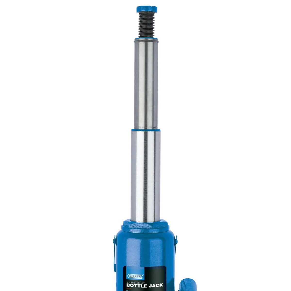 Draper High Lift Hydraulic Bottle Jack 10 Tonne 13117 White Rose Tools