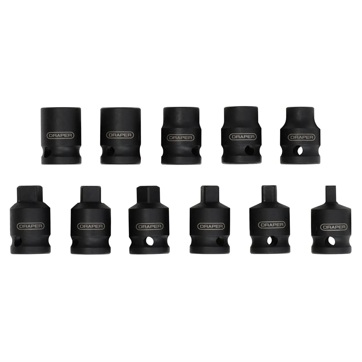 Draper Impact Pipe Plug Socket Set 3/8" Sq. Dr. (11 Piece) 28193 White Rose Tools