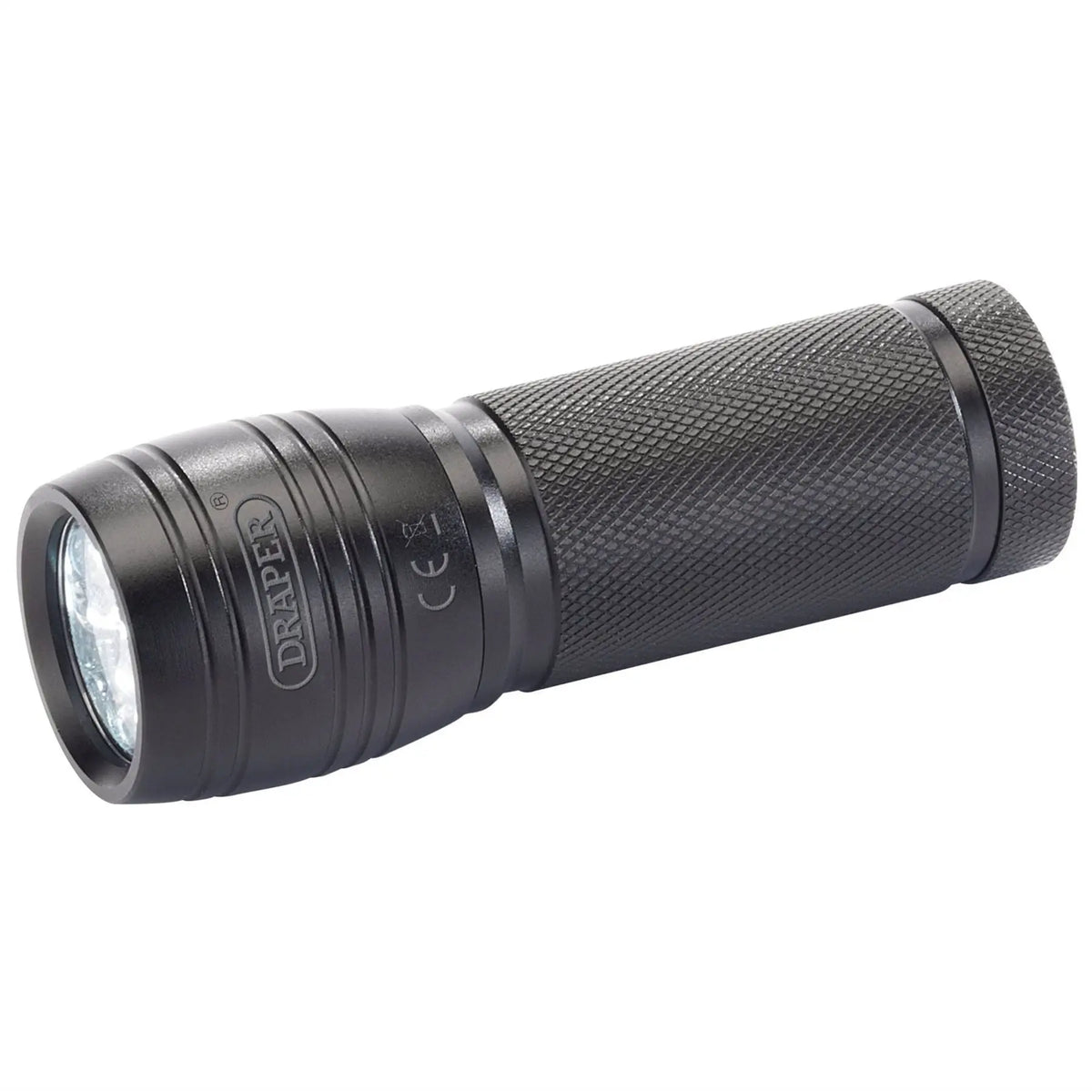 Draper LED Aluminium Hand Torch 5W 45 Lumens 3 x AAA Batteries Required 81110 White Rose Tools
