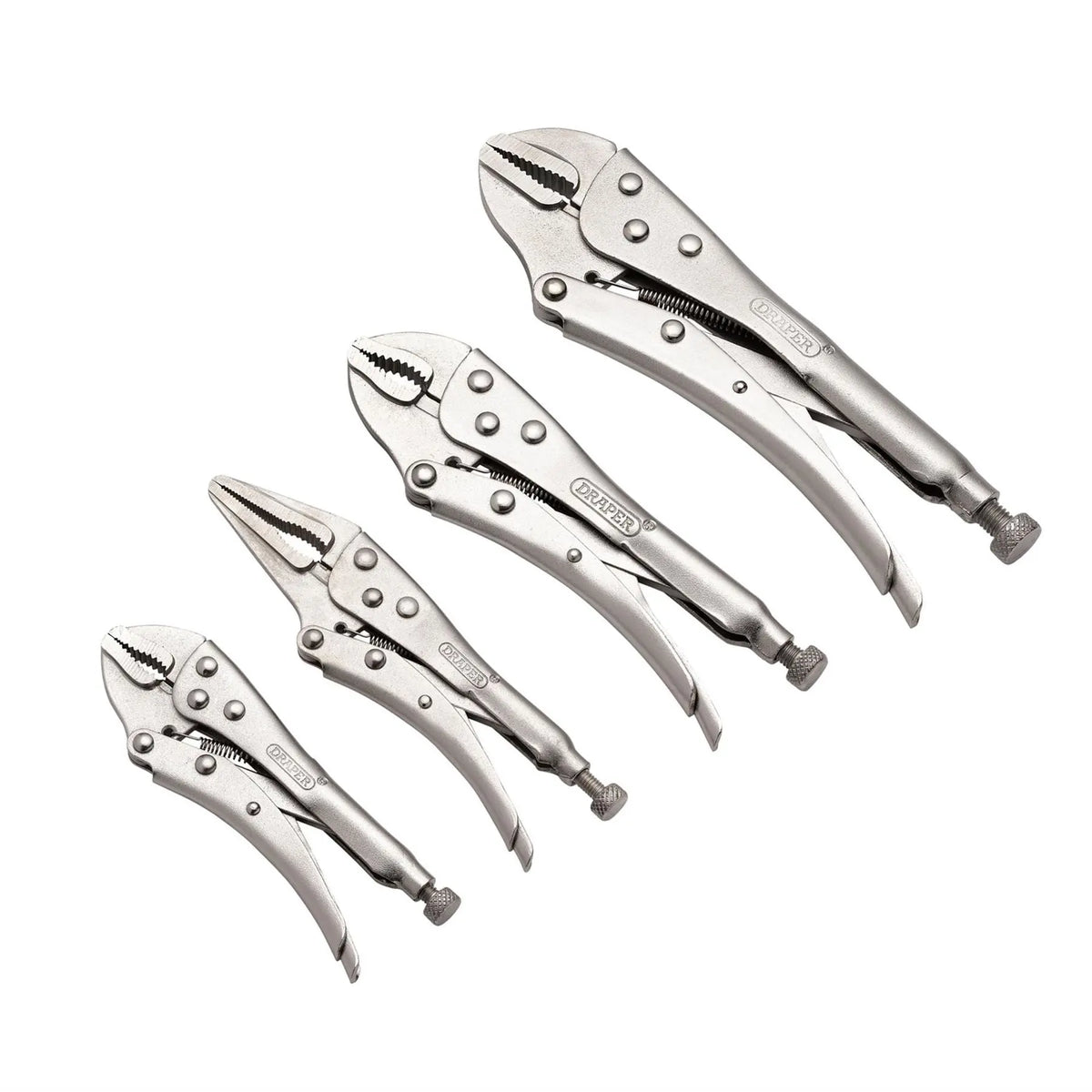 Draper Locking Pliers Set (4 Piece) 35373 White Rose Tools