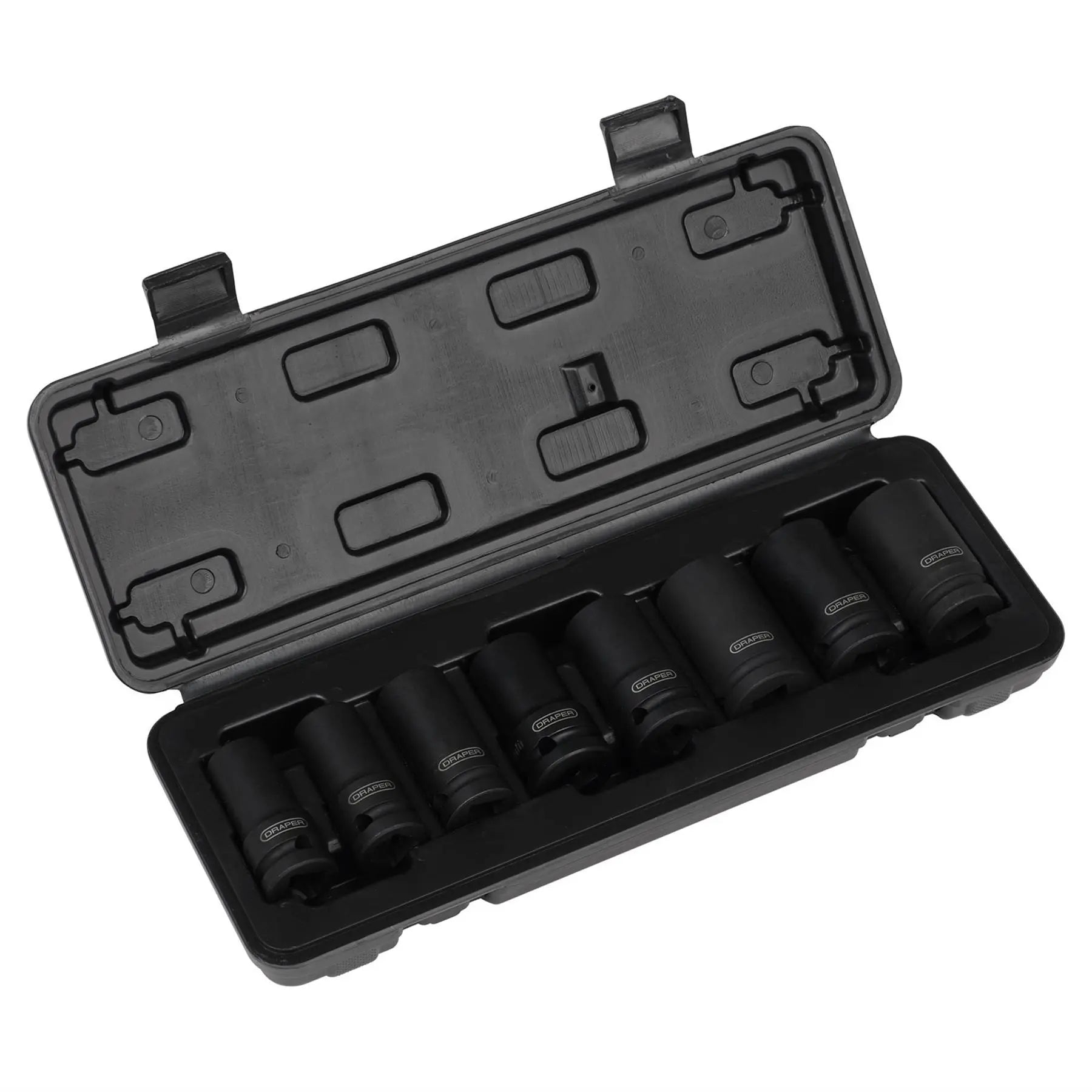 Draper Locking Wheel Nut Removal Set 1/2" Sq. Dr. (8 Piece) 02746 White Rose Tools