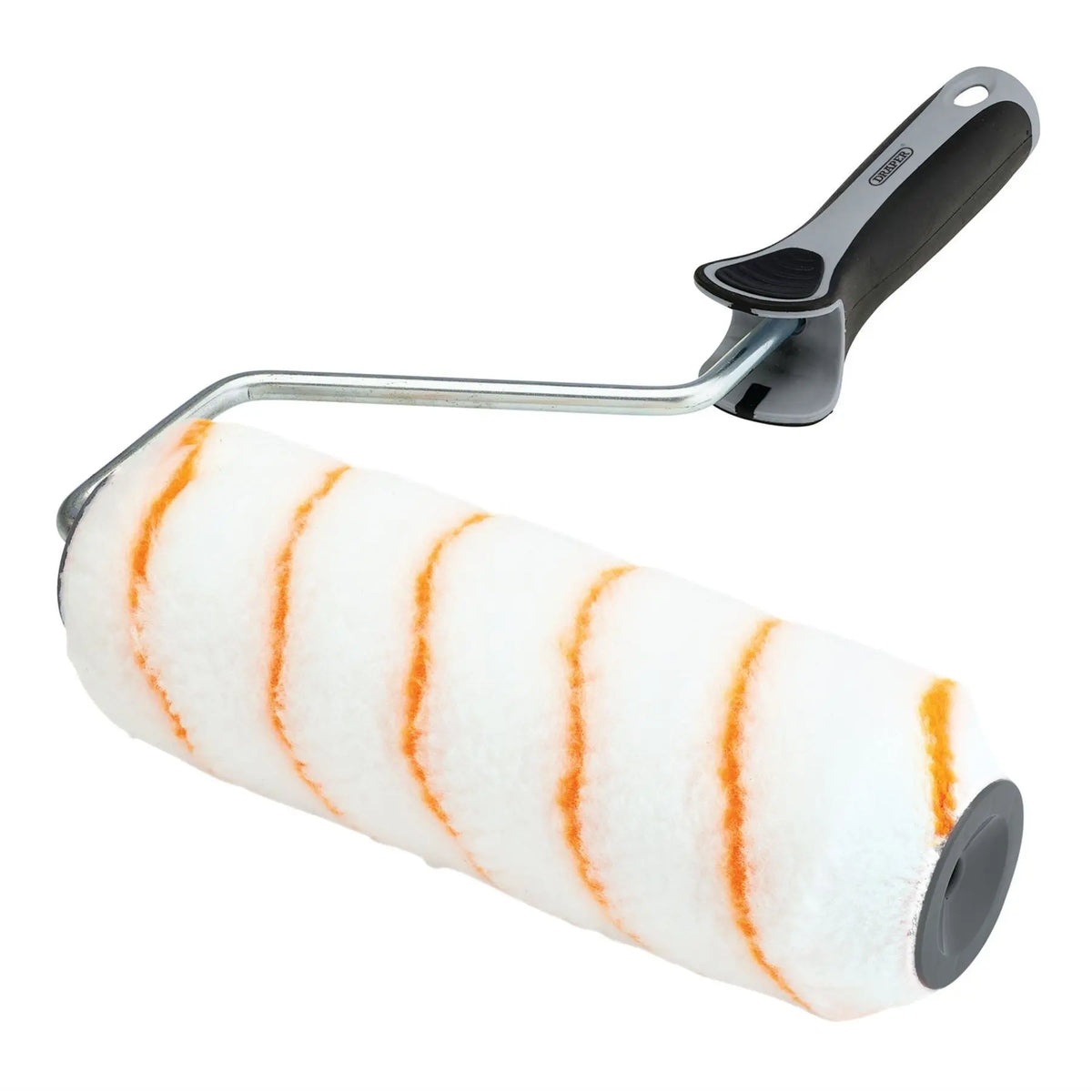 Draper Long Pile Polyester Paint Roller with Soft Grip Handle 9"/230mm 20927 White Rose Tools