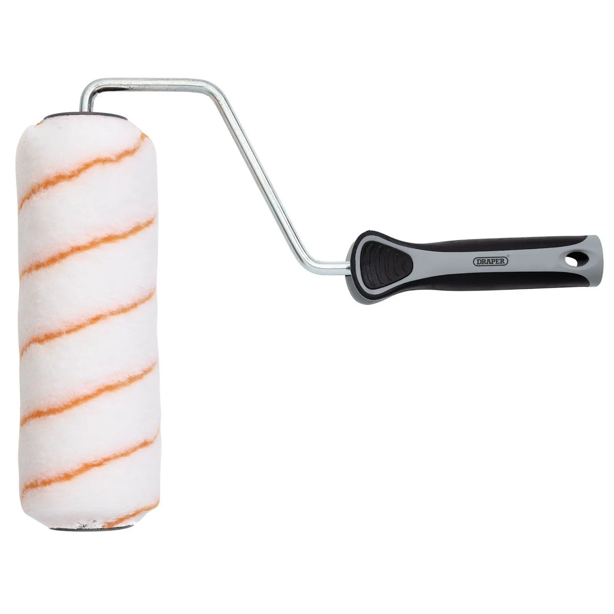 Draper Long Pile Polyester Paint Roller with Soft Grip Handle 9"/230mm 20927 White Rose Tools