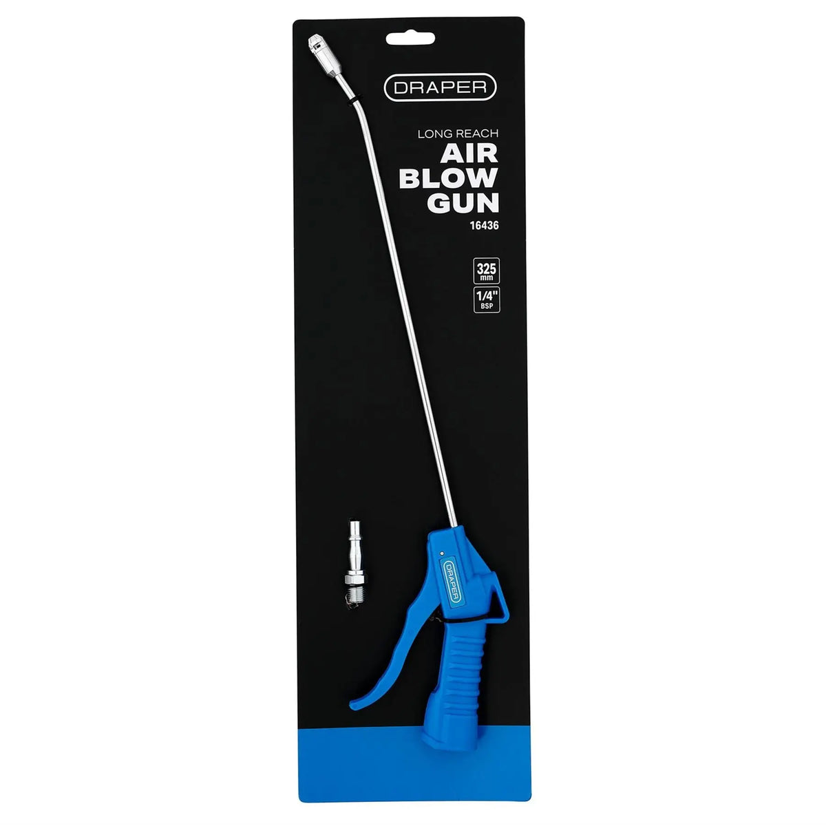 Draper Long Reach Air Blow Gun 325mm 16436 White Rose Tools