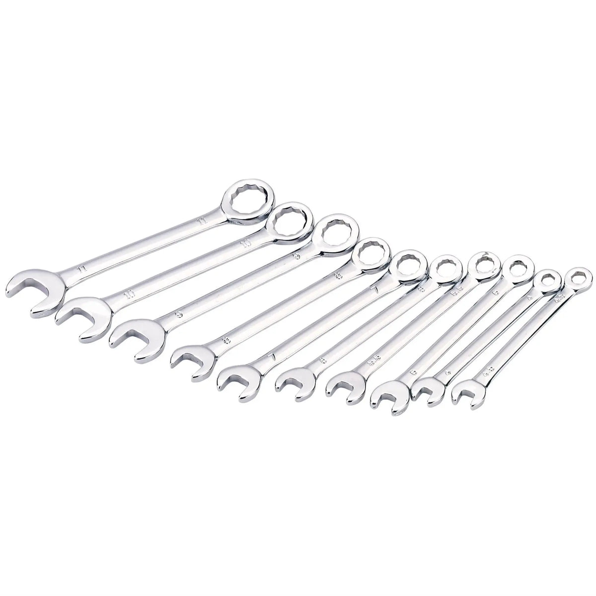 Draper Metric Midget Combination Spanner Set (10 Piece) 19756 White Rose Tools