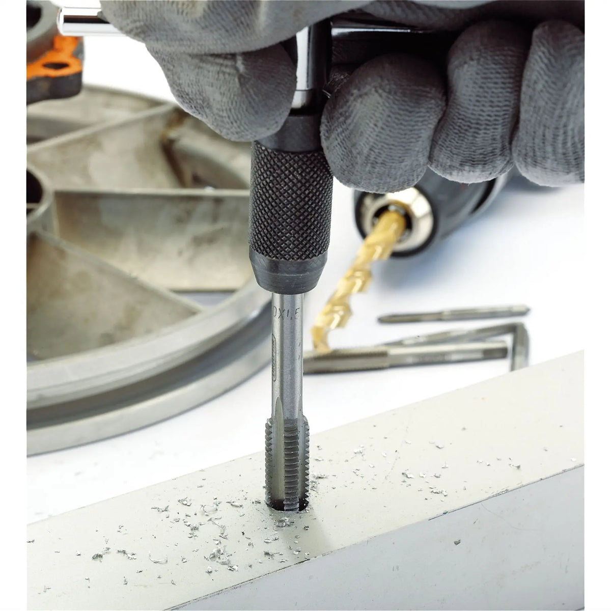Draper Metric Tap and Holder Set (6 Piece) 79202 White Rose Tools