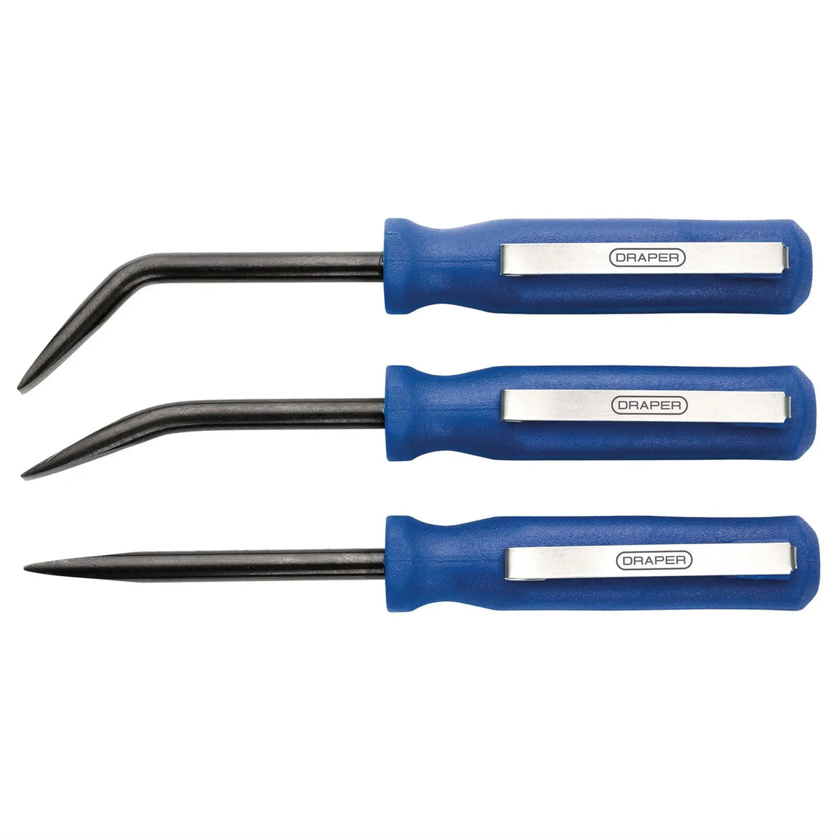 Draper Mini Pry Bar Set 125mm Blue (3 Piece) 30598 White Rose Tools