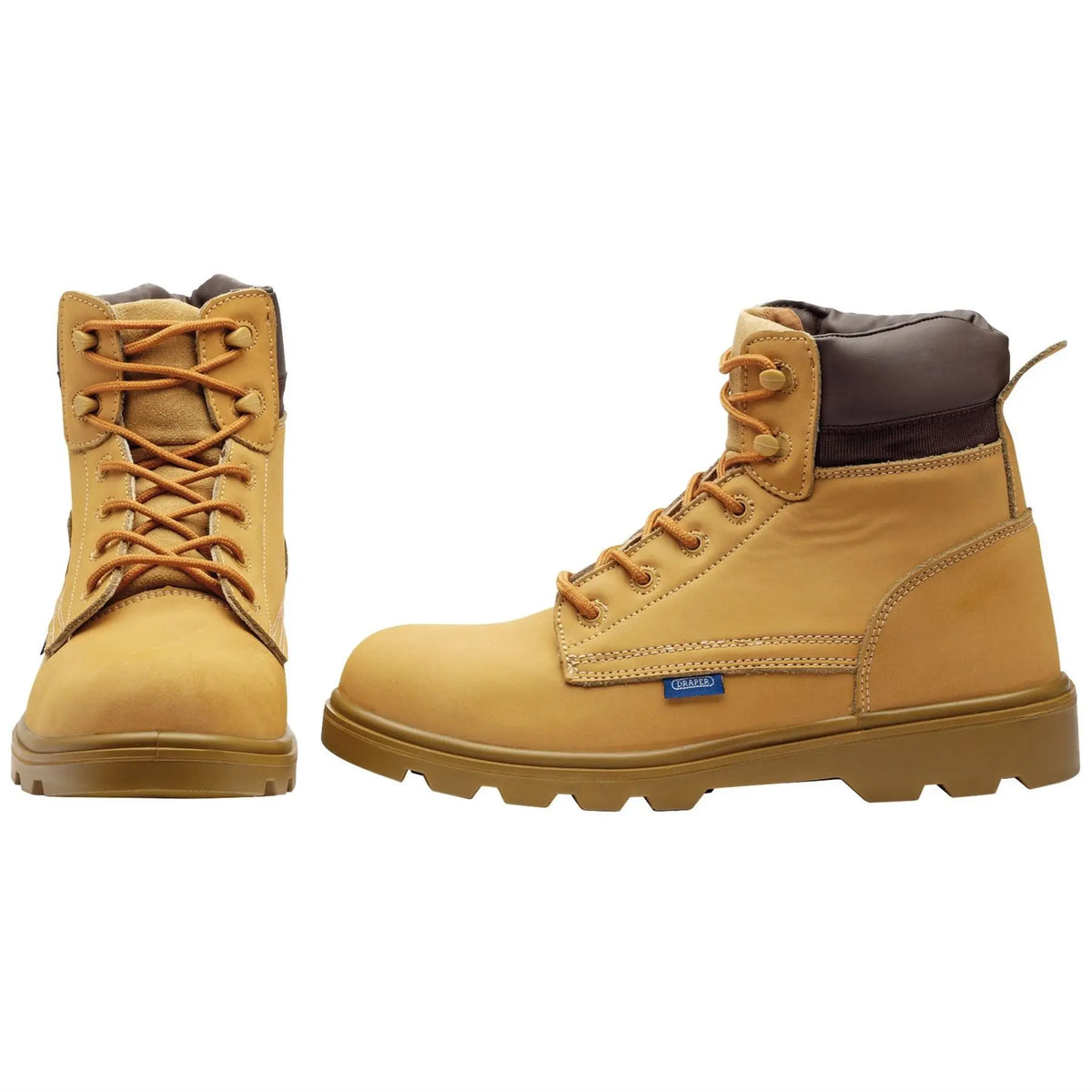 Draper Nubuck Style Safety Boots Size 12 S1 P SRC 85971 White Rose Tools