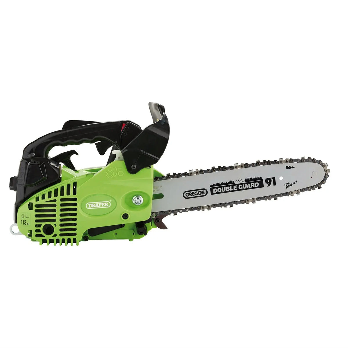Draper Petrol Chainsaw with Oregon® Chain and Bar 250mm 25.4cc 15042 White Rose Tools