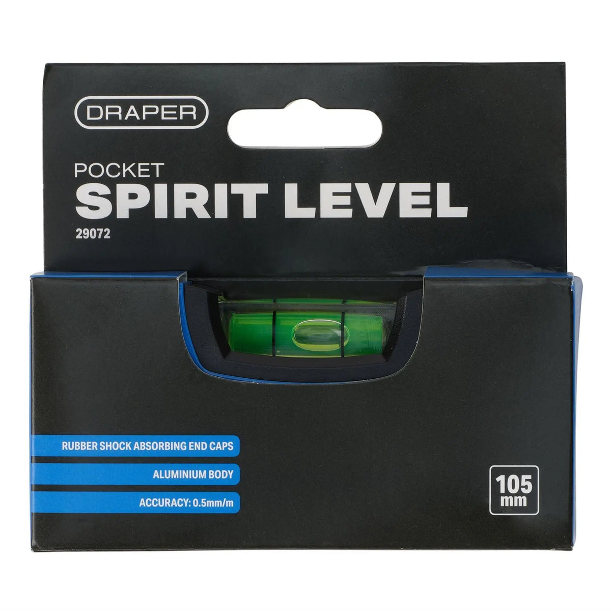 Draper Pocket Spirit Level 105mm 29072 White Rose Tools