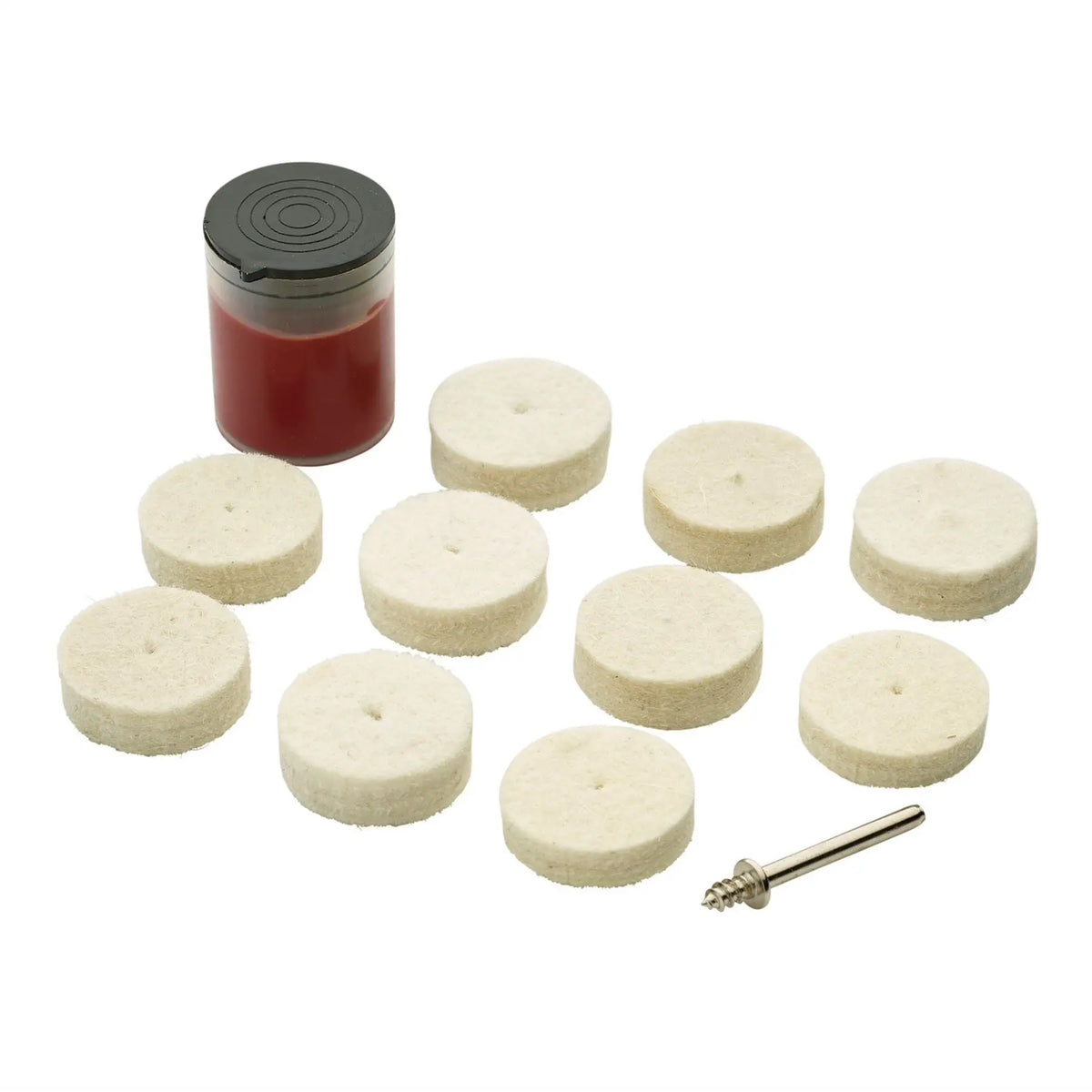 Draper Polishing Wheels Set for D20 Engraver/Grinder (12 Piece) 08958 White Rose Tools