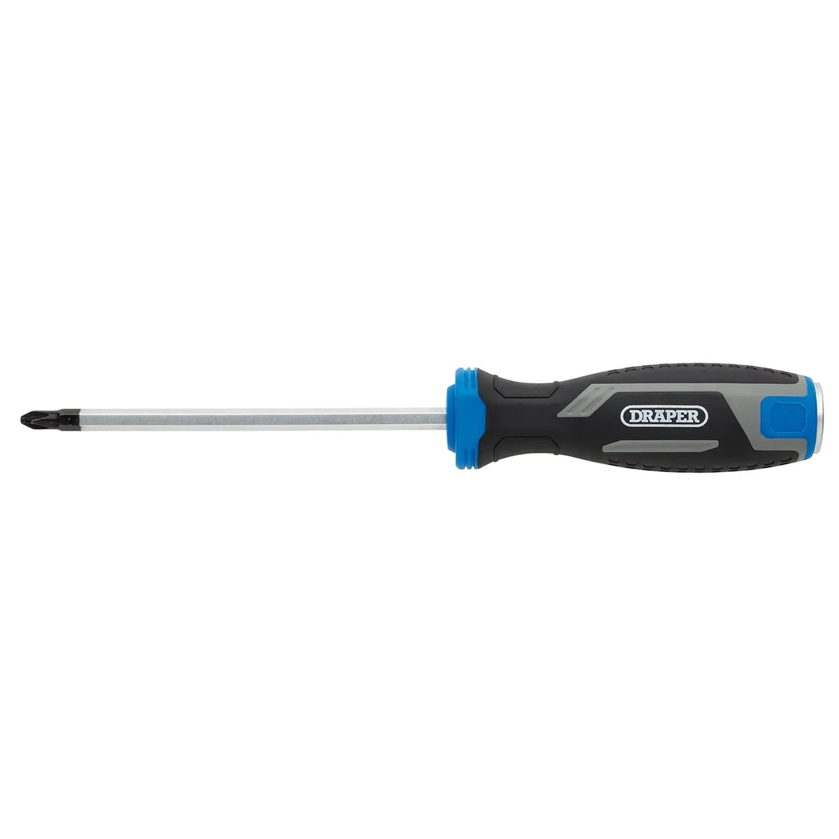 Draper Pound Thru Phillips Soft Grip Screwdriver PH2 x 125mm 13444 White Rose Tools