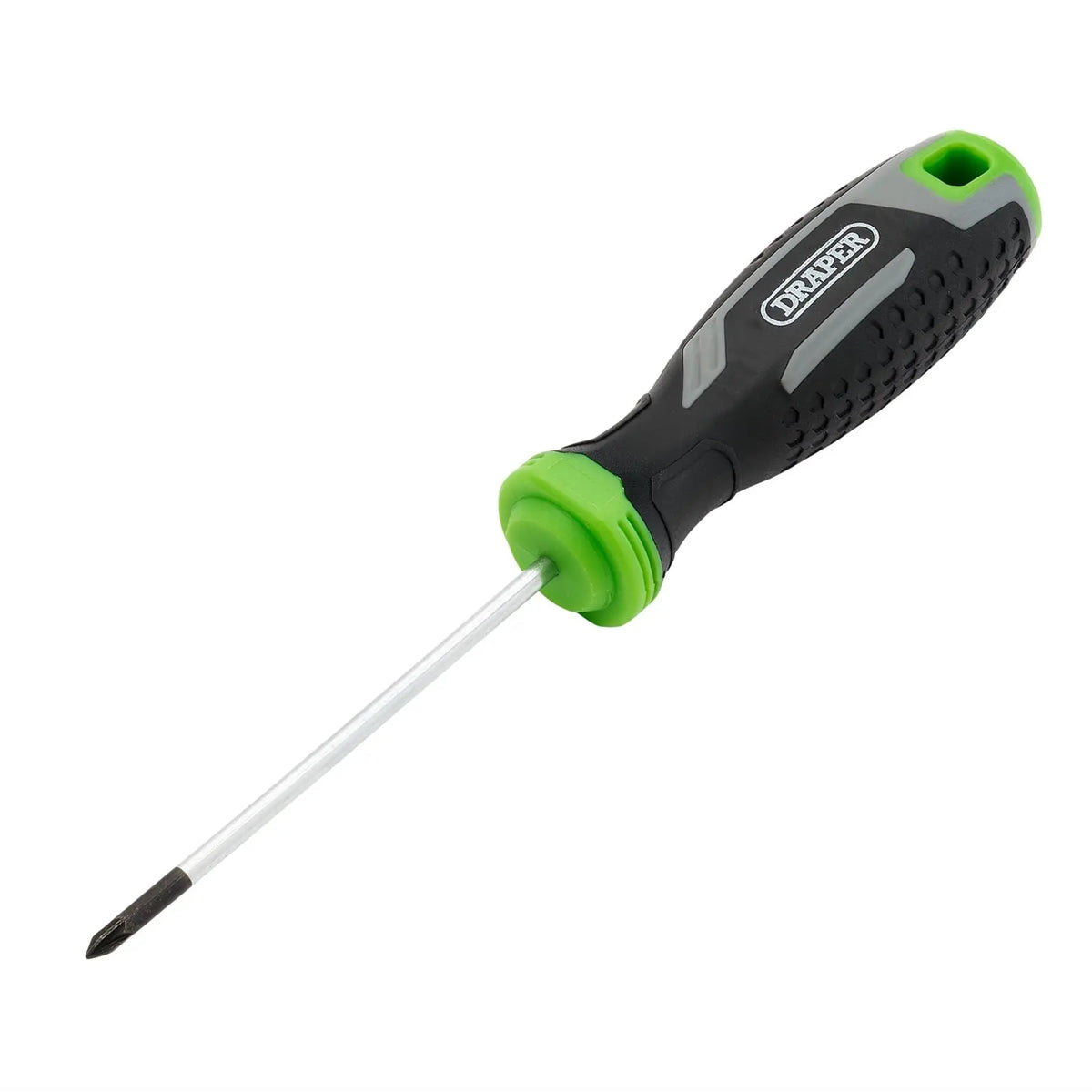 Draper Pozi Soft Grip Screwdriver PZ0 x 75mm 13369 White Rose Tools