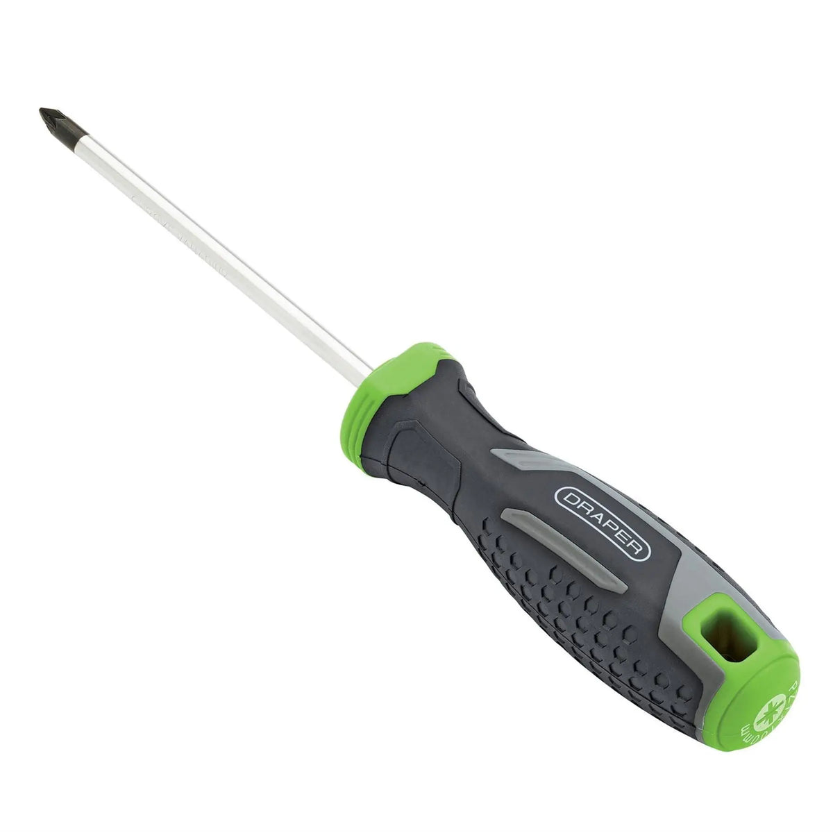 Draper Pozi Soft Grip Screwdriver PZ1 x 100mm 13370 White Rose Tools