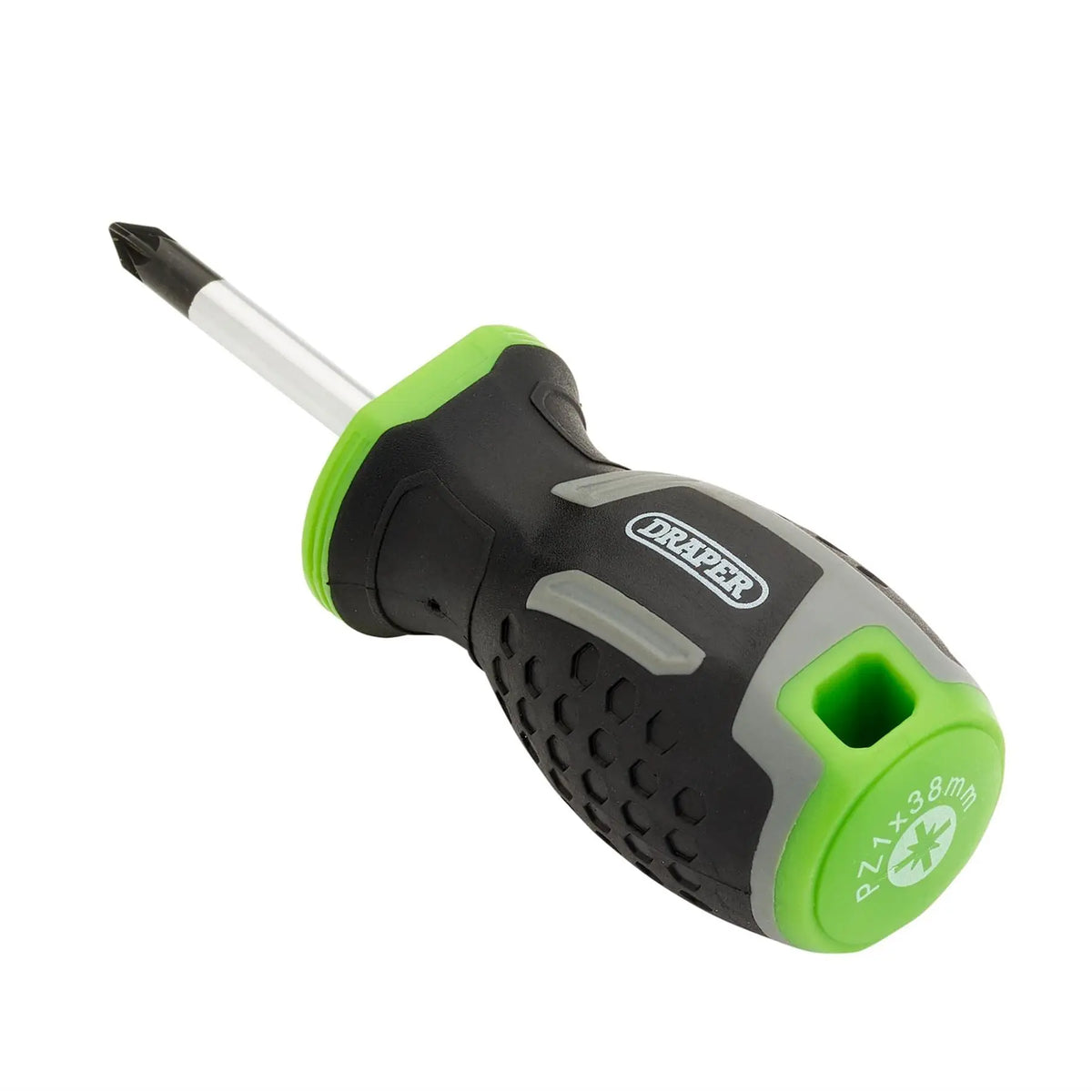 Draper Pozi Soft Grip Screwdriver PZ1 x 38mm 13367 White Rose Tools