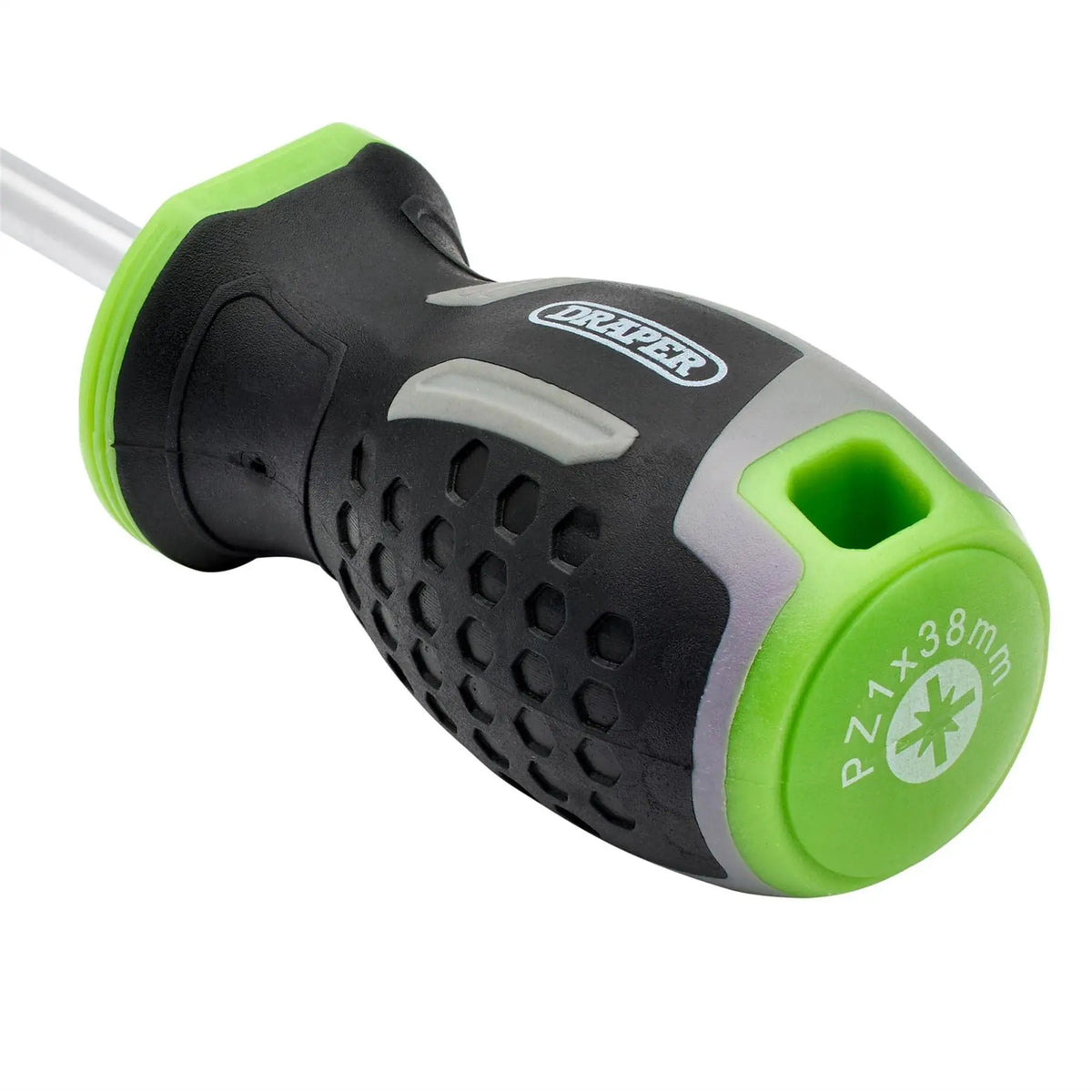 Draper Pozi Soft Grip Screwdriver PZ1 x 38mm 13367 White Rose Tools