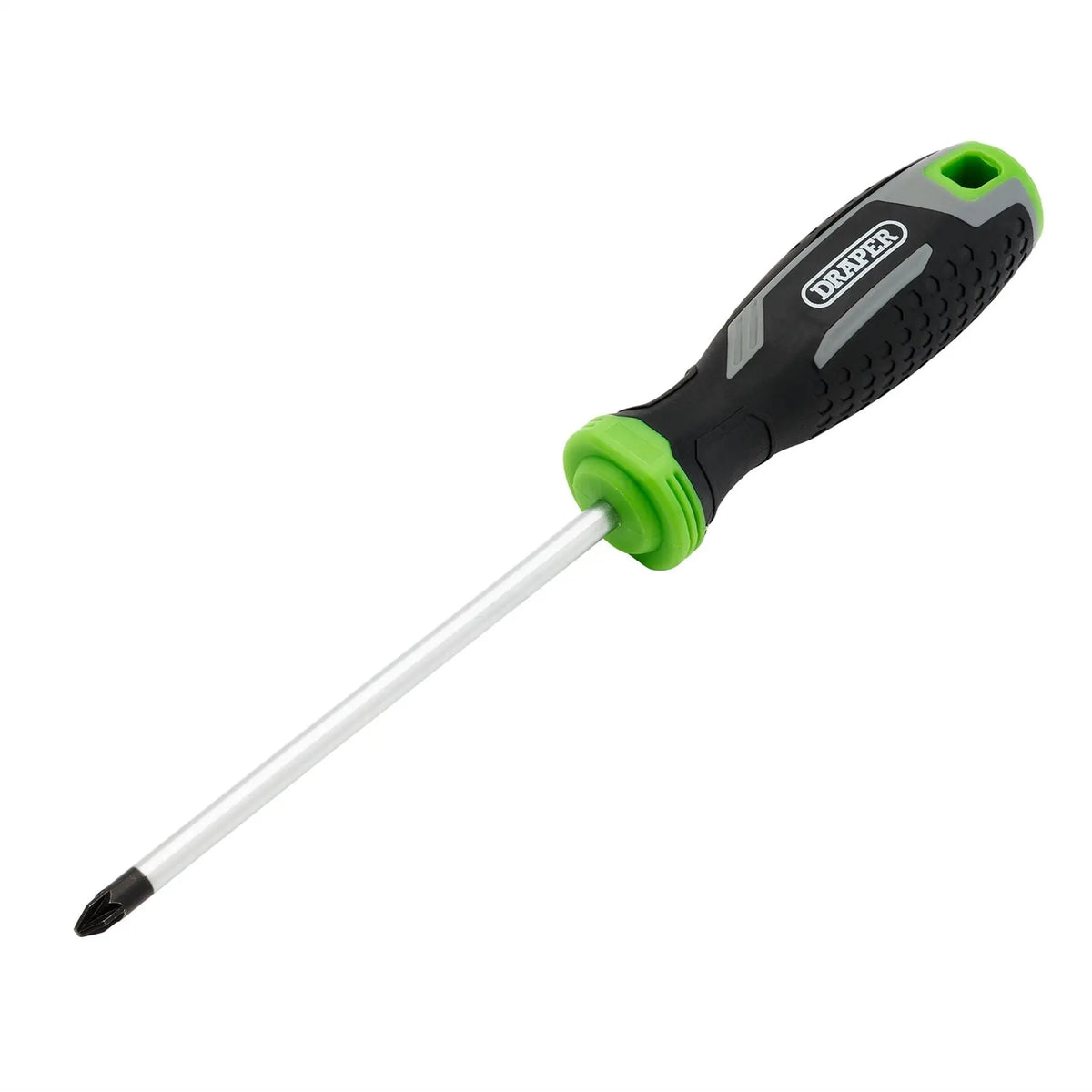 Draper Pozi Soft Grip Screwdriver PZ2 x 125mm 13372 White Rose Tools