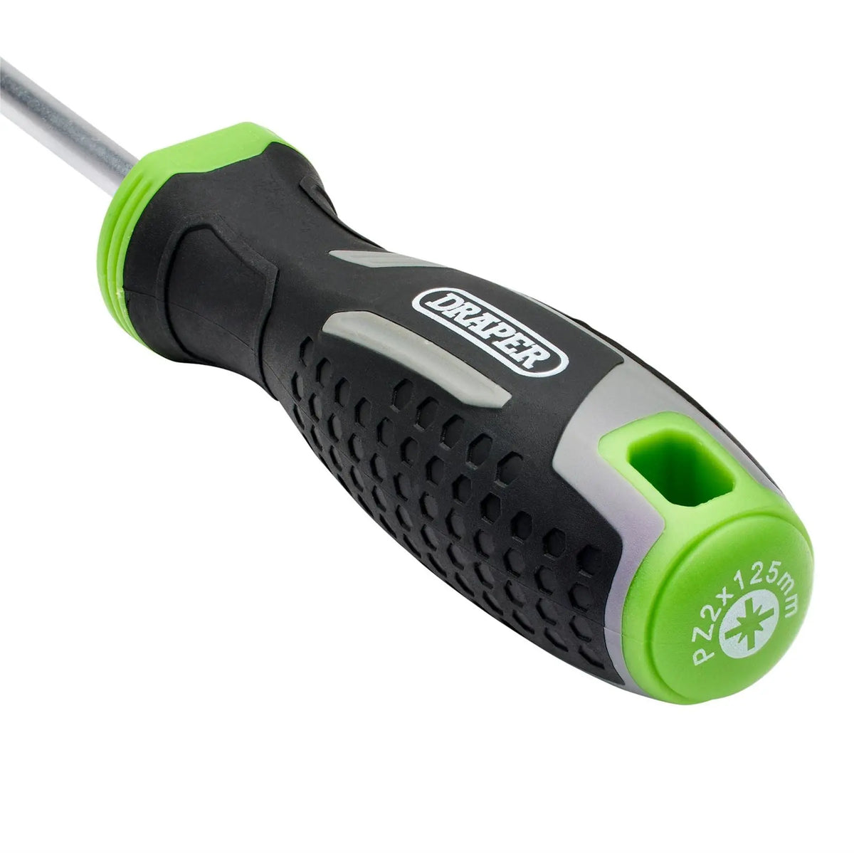 Draper Pozi Soft Grip Screwdriver PZ2 x 125mm 13372 White Rose Tools