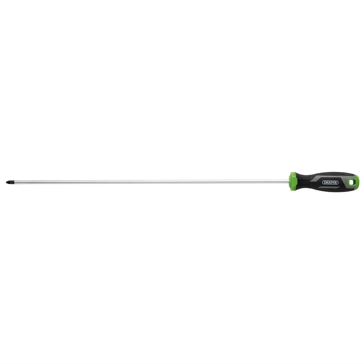Draper Pozi Soft Grip Screwdriver PZ2 x 450mm 13376 White Rose Tools