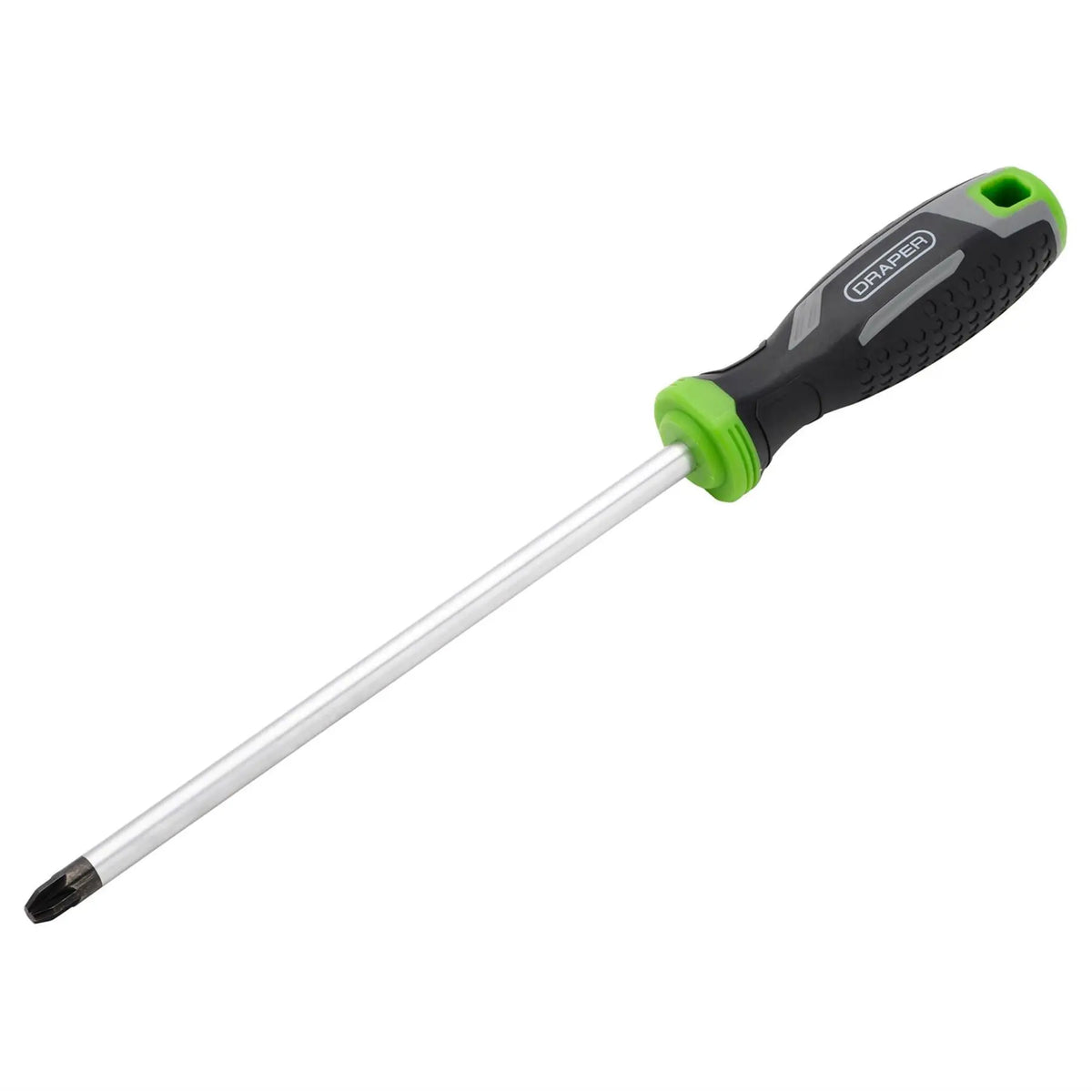 Draper Pozi Soft Grip Screwdriver PZ4 x 200mm 13910 White Rose Tools