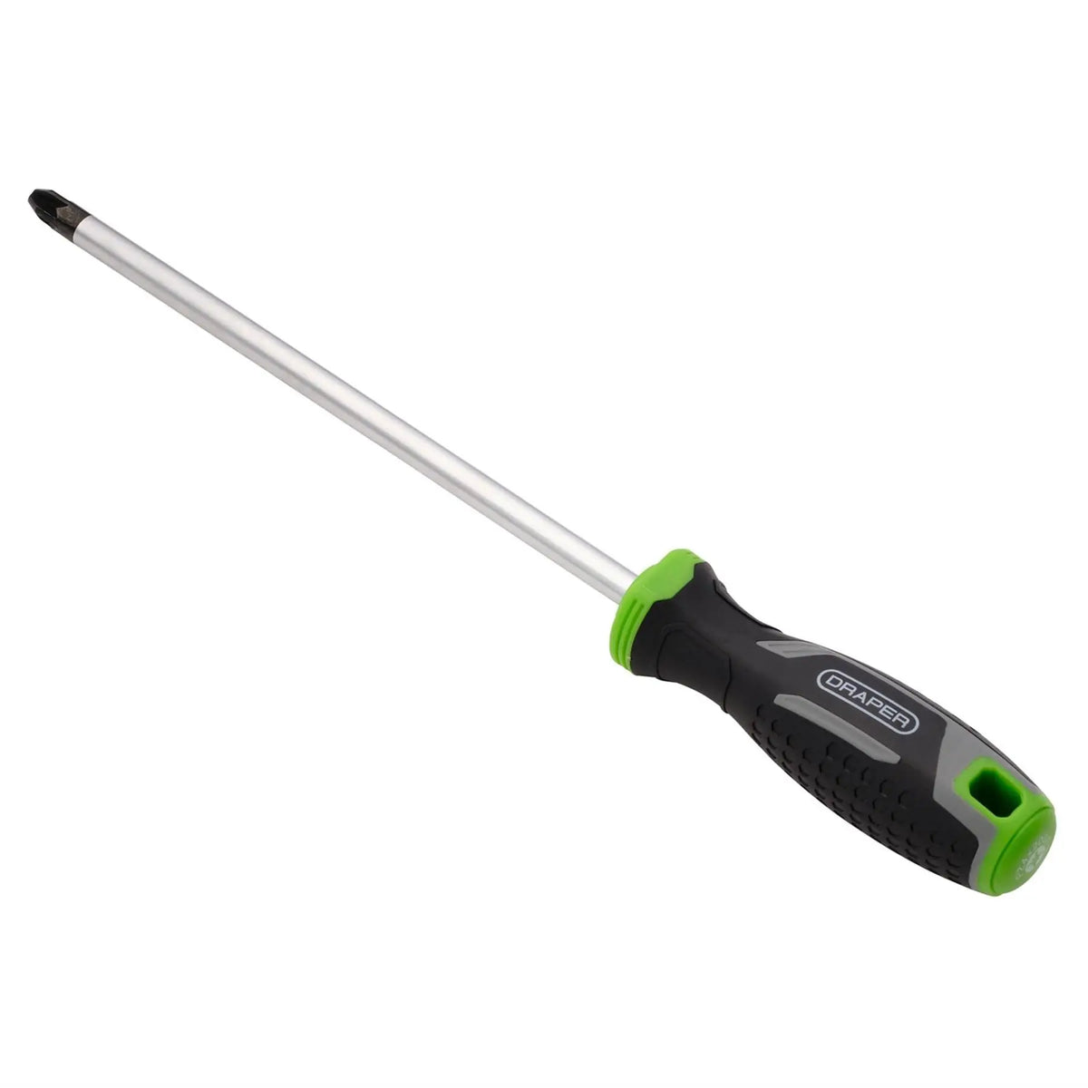 Draper Pozi Soft Grip Screwdriver PZ4 x 200mm 13910 White Rose Tools