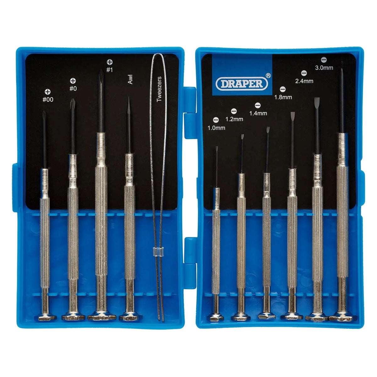 Draper Precision Screwdriver Set (11 Piece) 15631 White Rose Tools