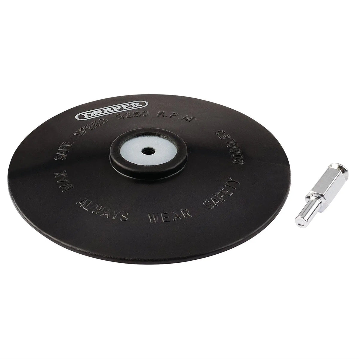 Draper Rubber Backing Disc 125mm 83815 White Rose Tools