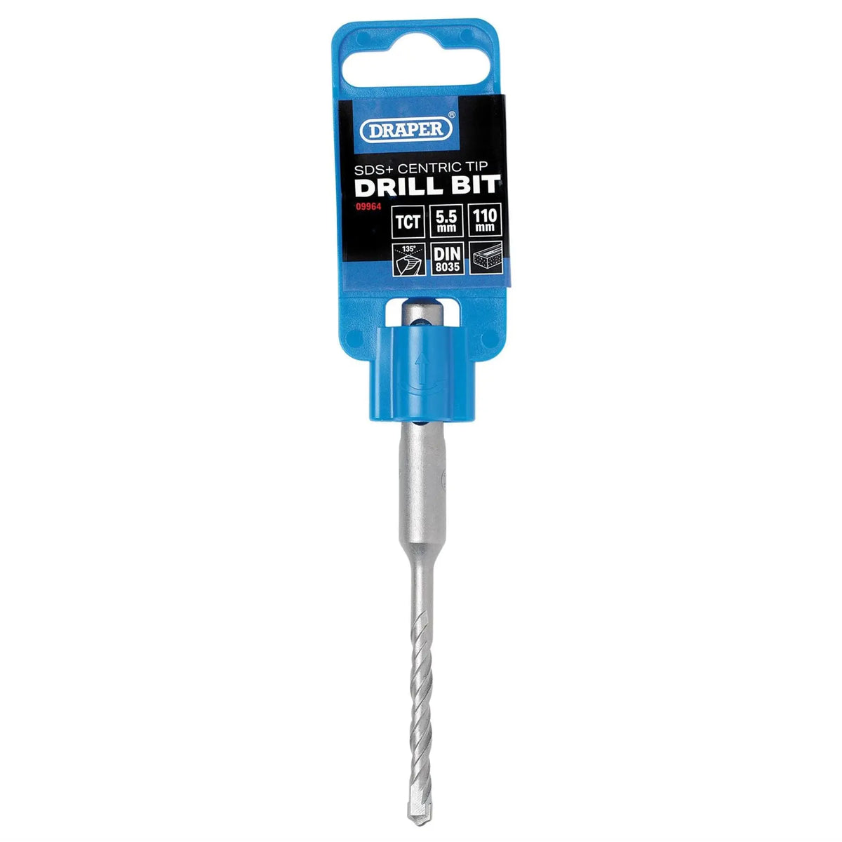 Draper SDS Plus Centric Tip Drill Bit 5.5 x 110mm 09964 White Rose Tools