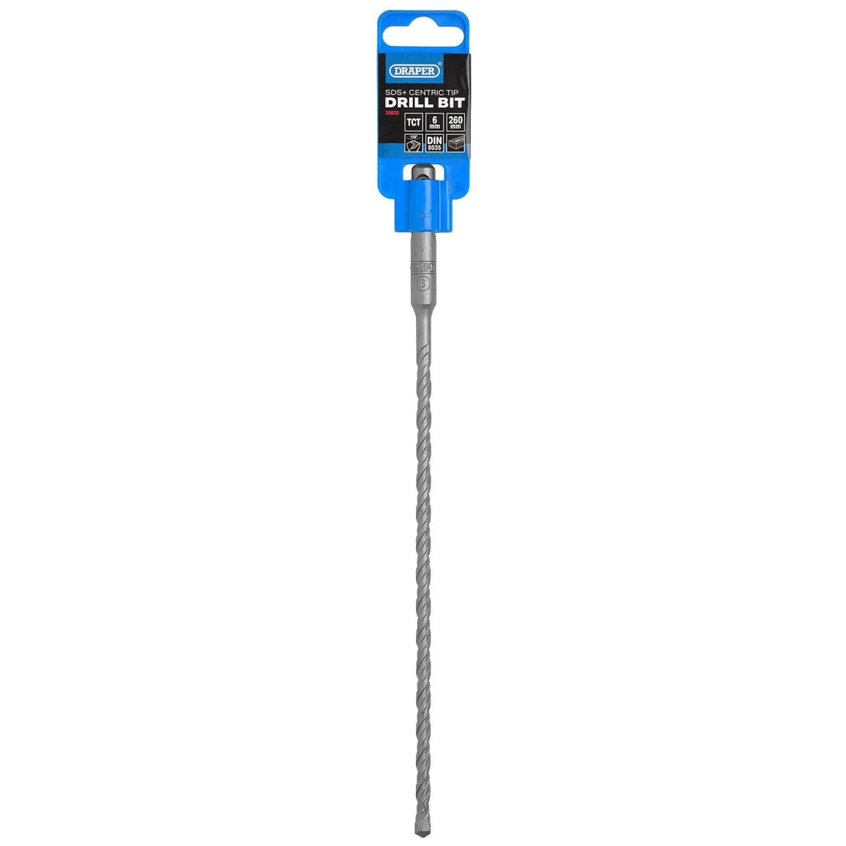 Draper SDS Plus Centric Tip Drill Bit 6 x 260mm 20025 White Rose Tools
