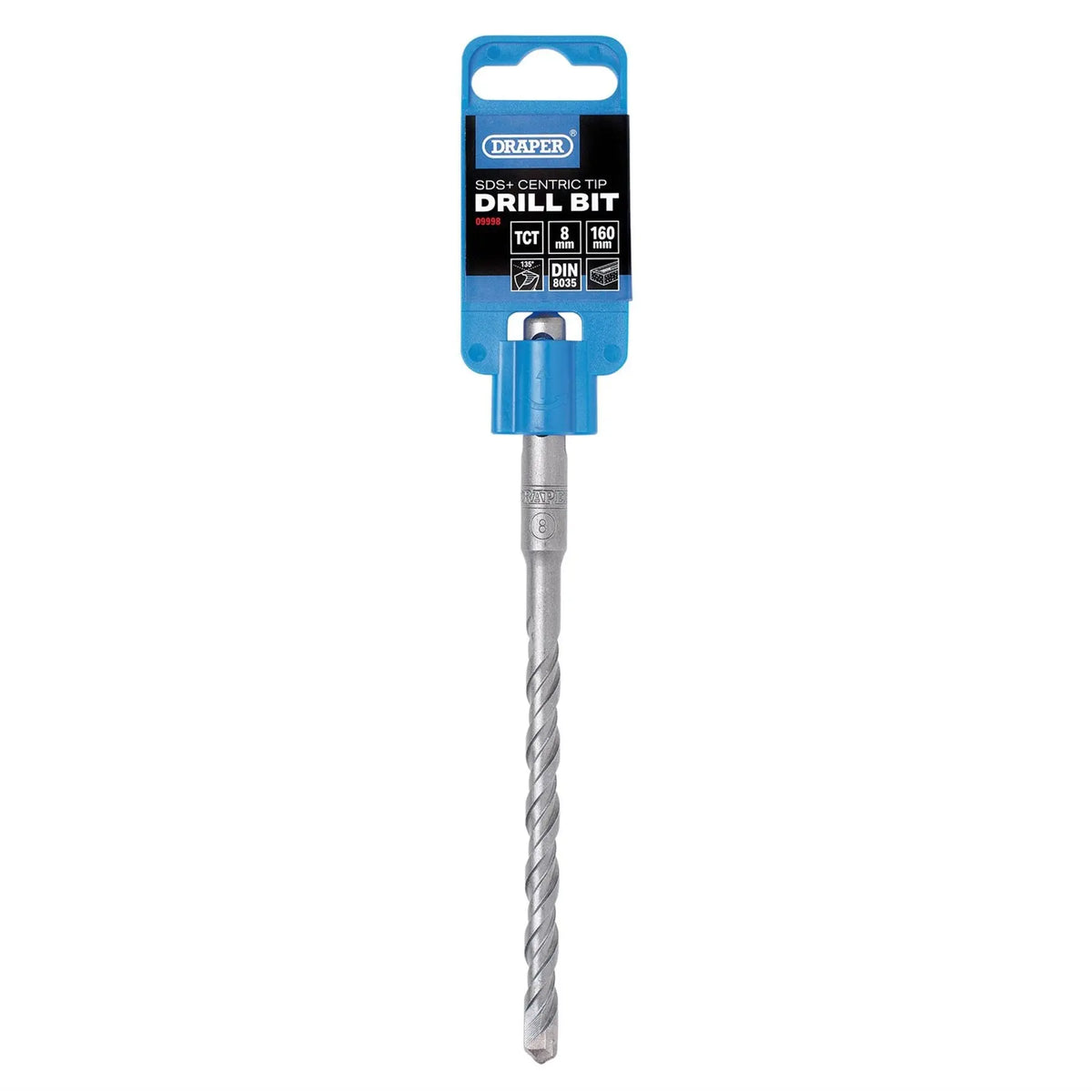 Draper SDS Plus Centric Tip Drill Bit 8 x 160mm 09998 White Rose Tools