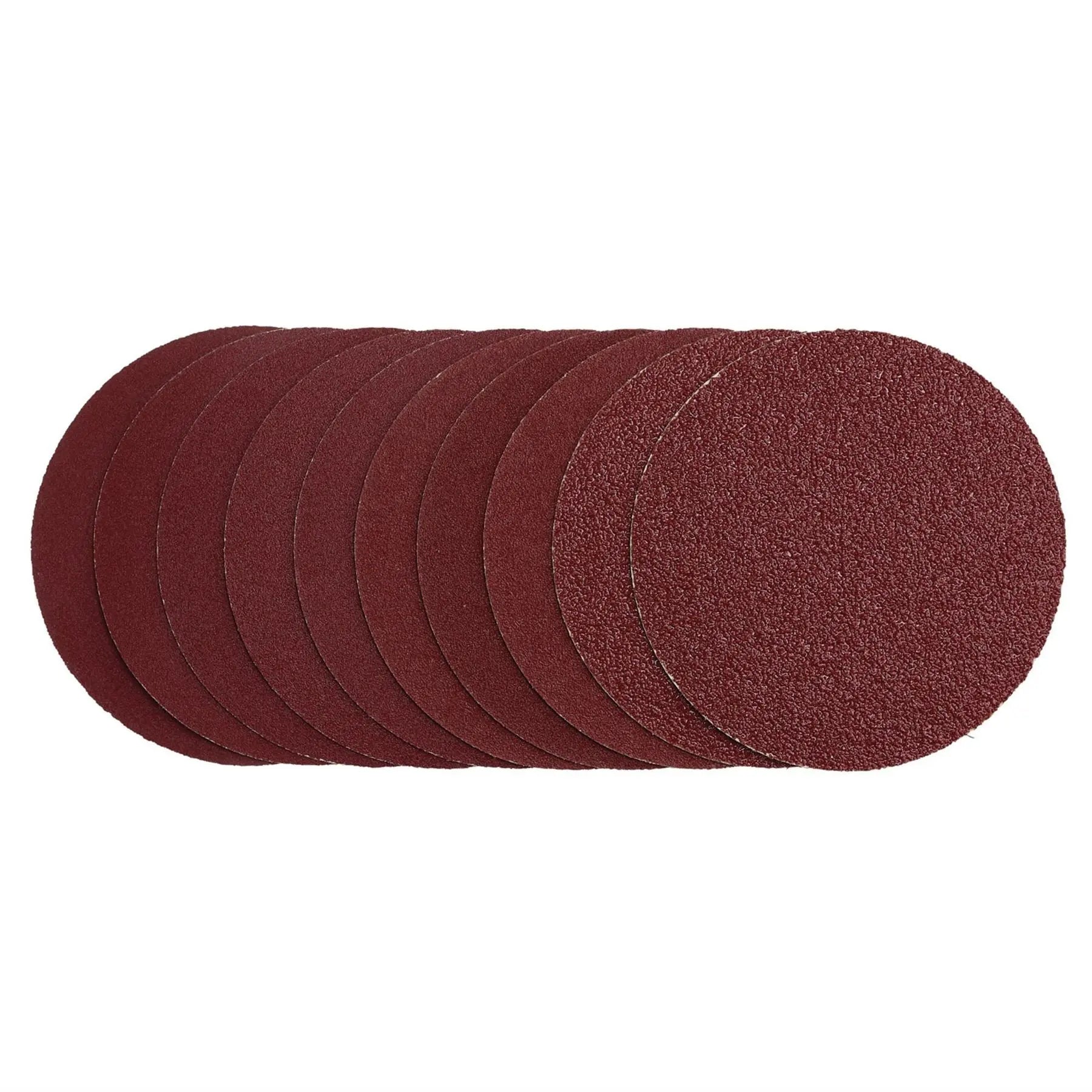 Draper Sanding Discs 125mm Hook & Loop Assorted Grit - 40G 80G 120G 240G (Pack of 10) 03158 White Rose Tools