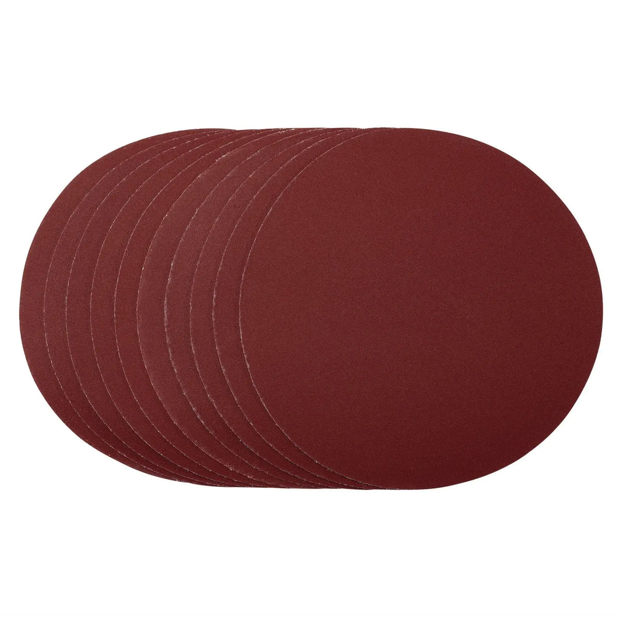 Draper Sanding Discs 180mm Hook & Loop 240 Grit (Pack of 10) 56182 White Rose Tools