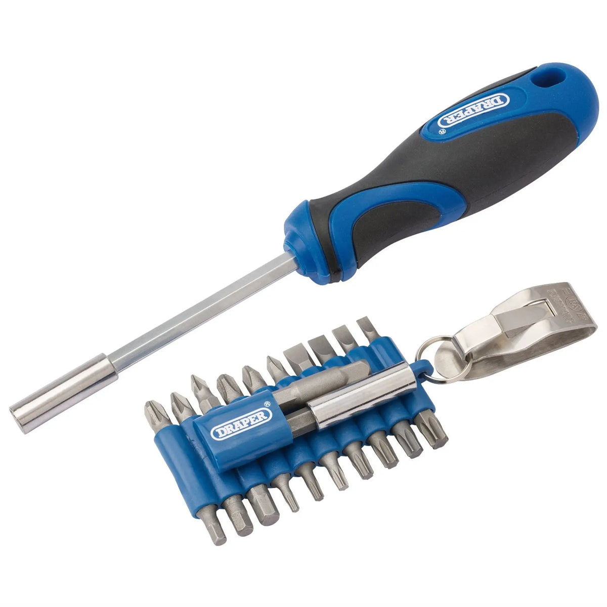 Draper Screwdriver and Bit Set (23 Piece) 43624 White Rose Tools