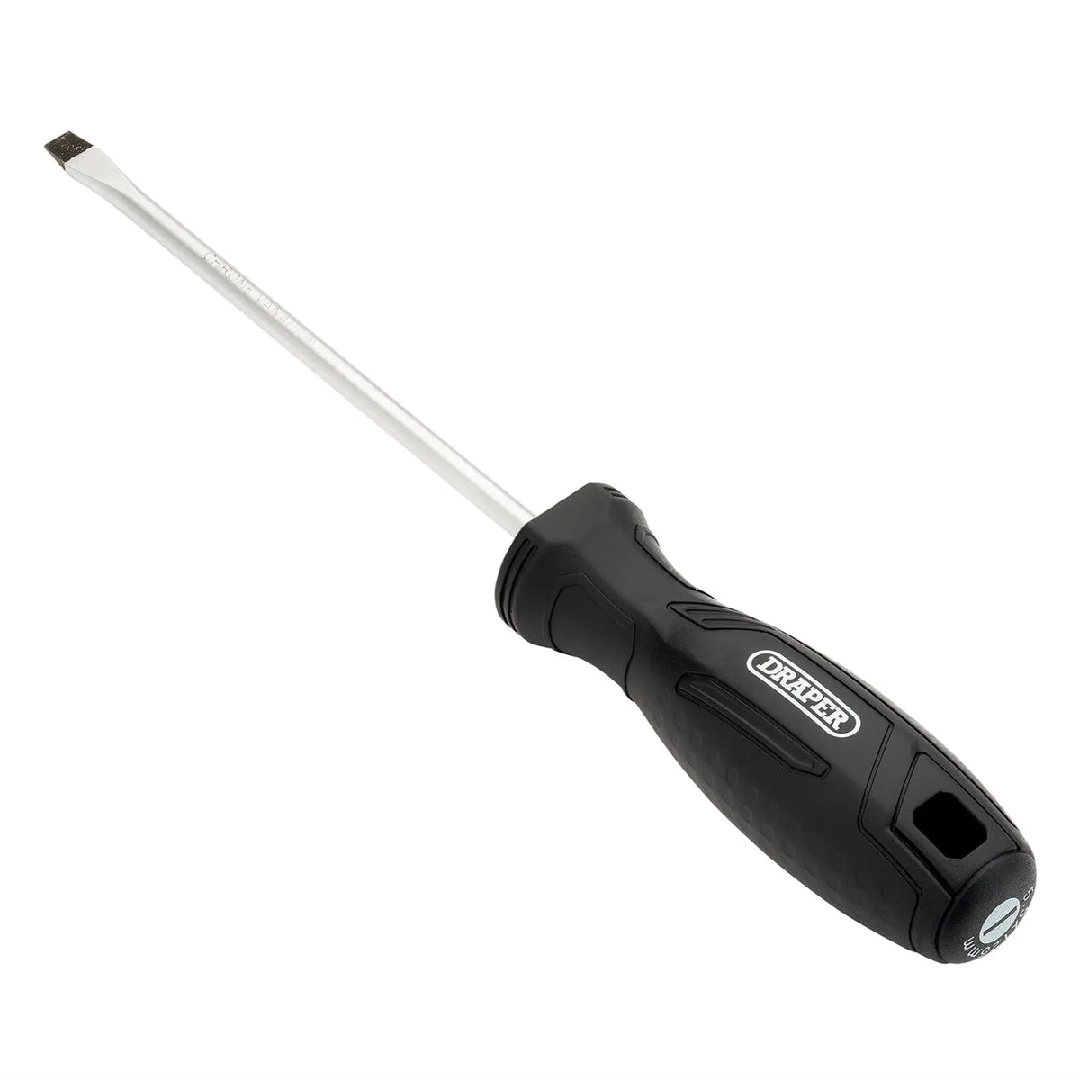 Draper Slotted Hard Grip Screwdriver 5.5 x 125mm 13536 White Rose Tools