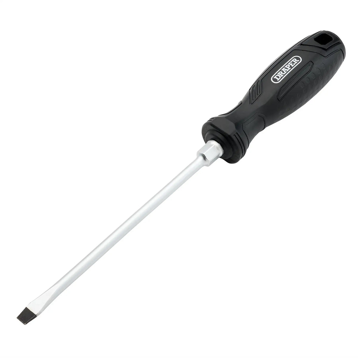 Draper Slotted Hard Grip Screwdriver 6.5 x 150mm 13542 White Rose Tools