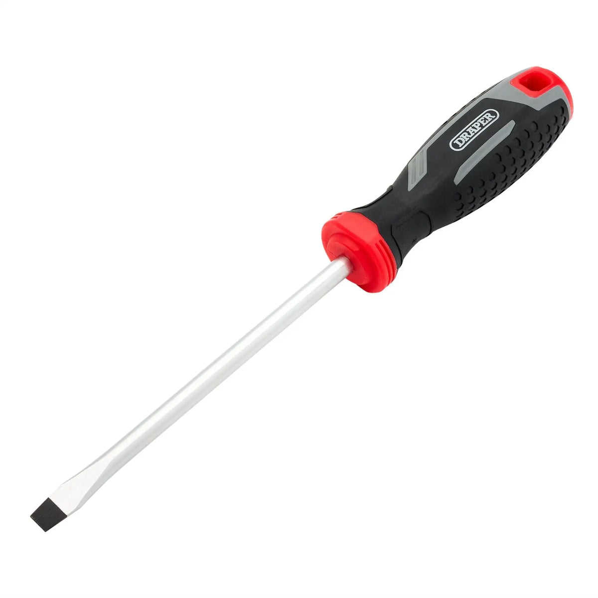 Draper Slotted Soft Grip Screwdriver SL8 x 150mm 13392 White Rose Tools
