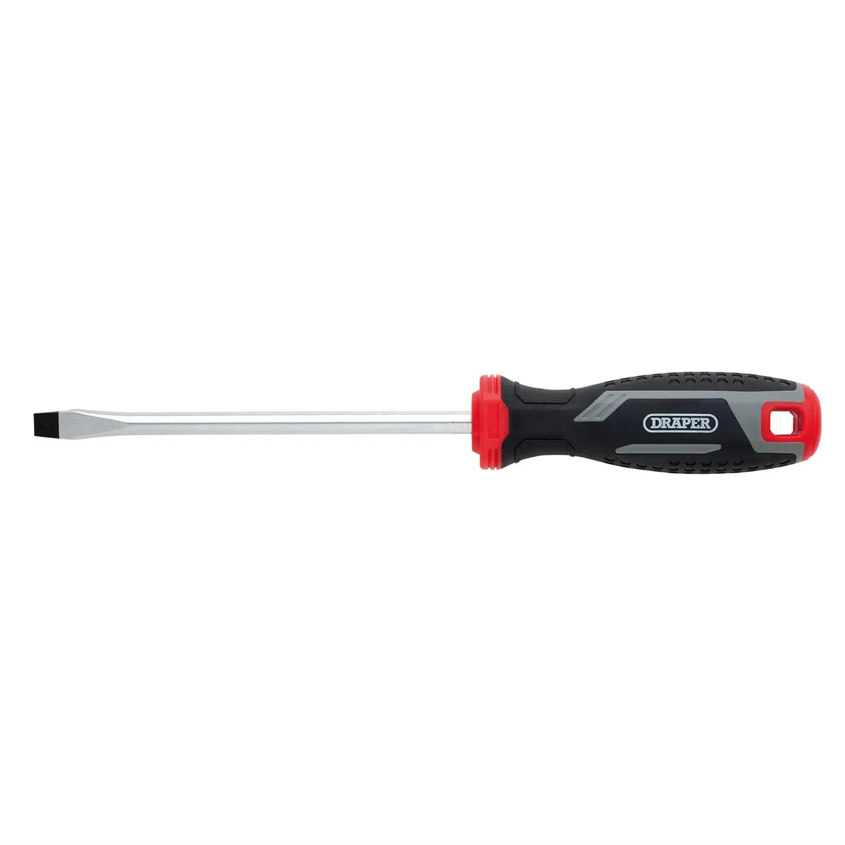 Draper Slotted Soft Grip Screwdriver SL8 x 150mm 13392 White Rose Tools
