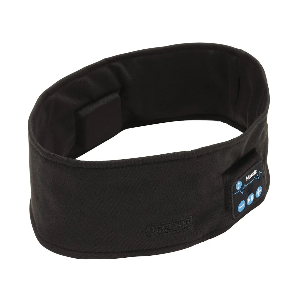 Draper Smart Wireless Rechargeable Headband with USB Charging Cable Black One Size 28340 White Rose Tools