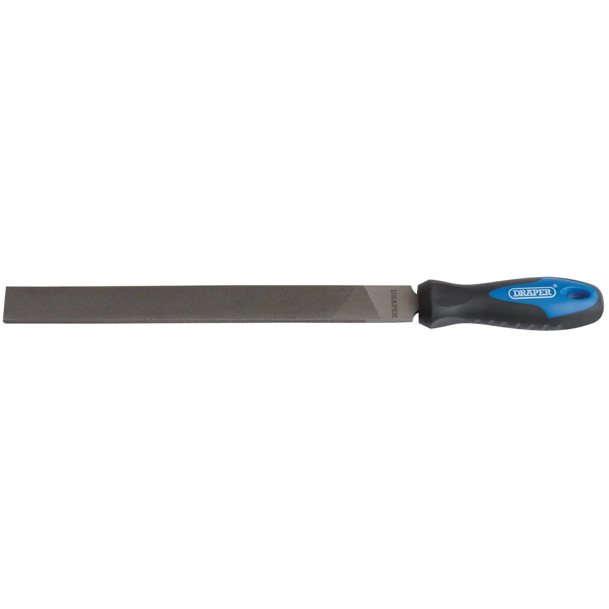Draper Soft Grip Engineers Hand File and Handle 250mm 00007 White Rose Tools