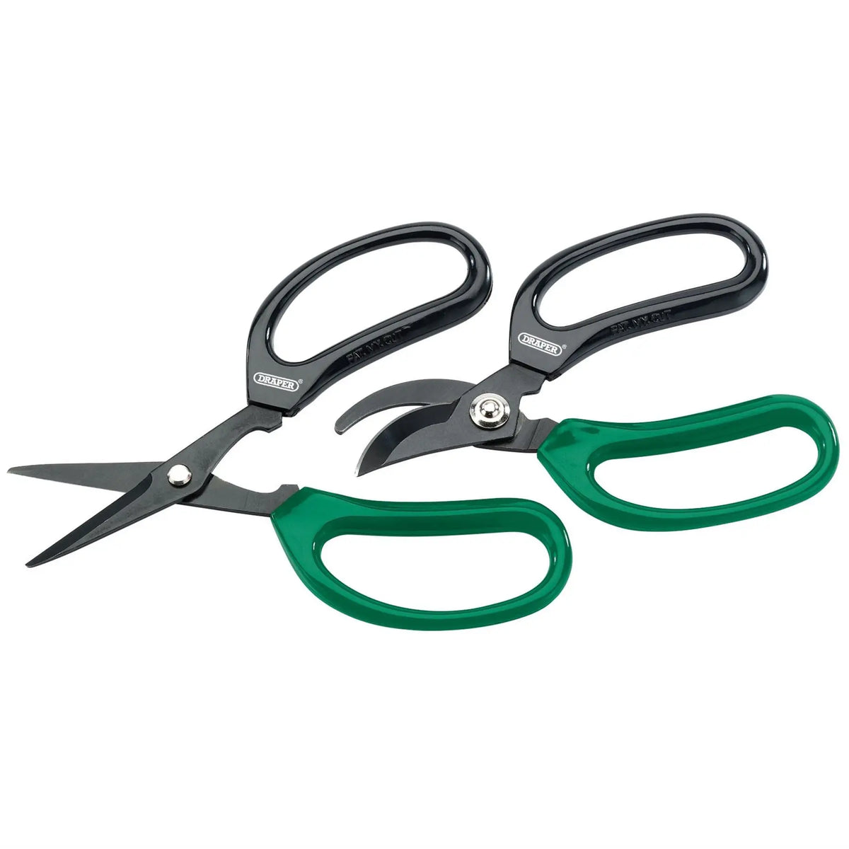 Draper Soft Grip Garden Scissor Set (2 Piece) 18299 White Rose Tools