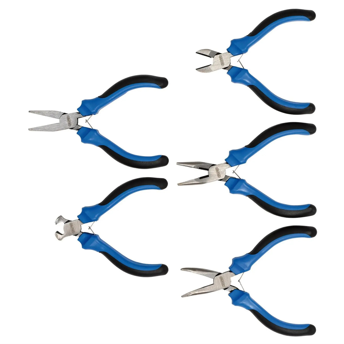 Draper Soft Grip Mini Pliers Set (5 Piece) 12544 White Rose Tools