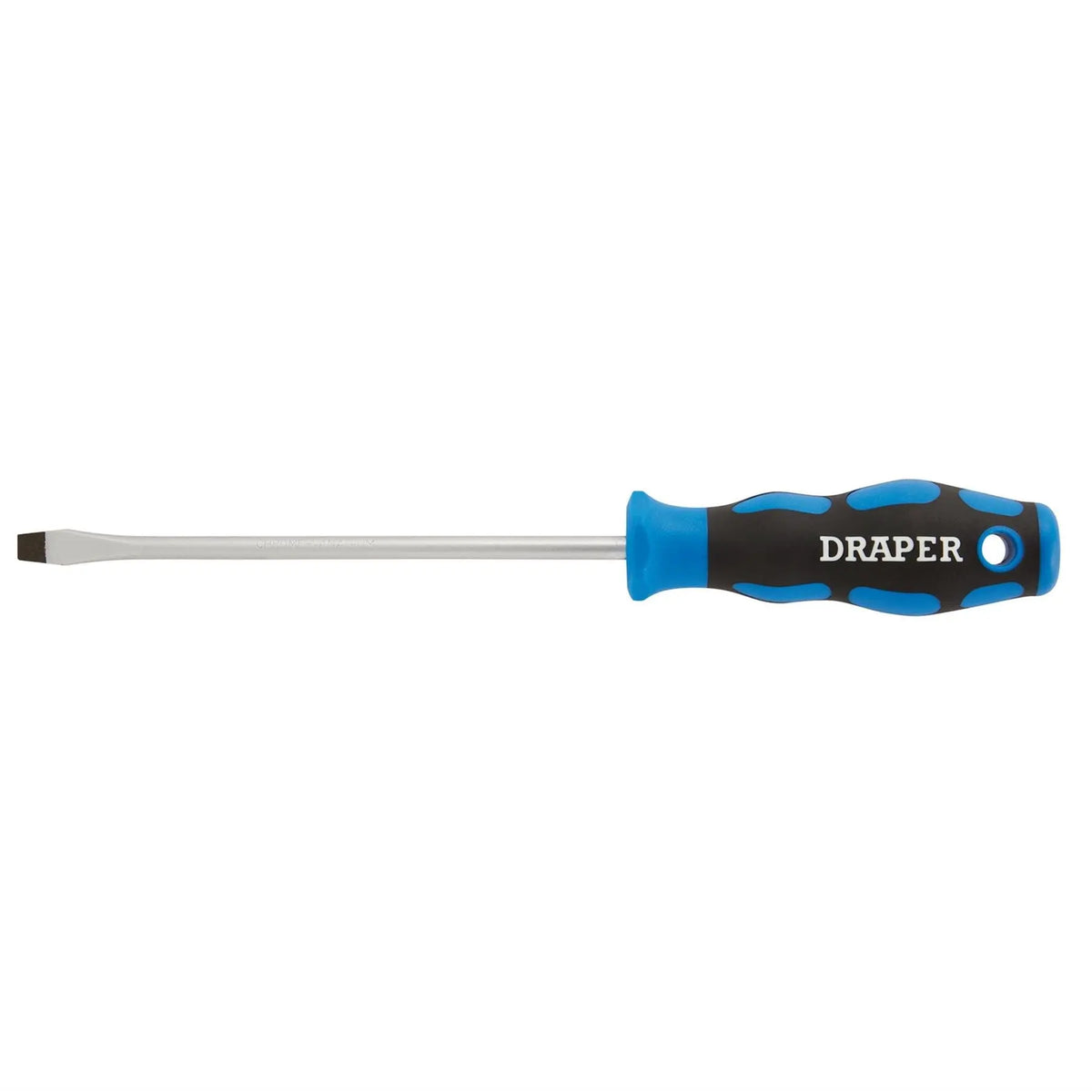Draper Soft Grip Plain Slot Screwdriver 6 x 150mm 48923 White Rose Tools