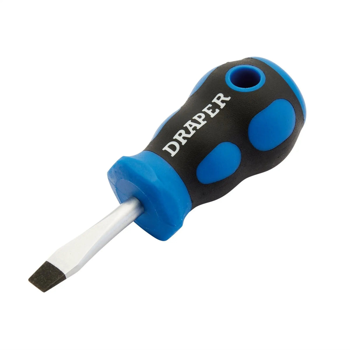 Draper Soft Grip Plain Slot Screwdriver 6 x 38mm 48921 White Rose Tools