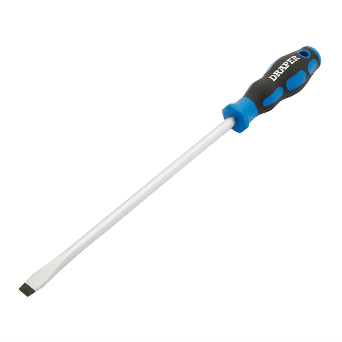 Draper Soft Grip Plain Slot Screwdriver 9.5 x 250mm 48927 White Rose Tools